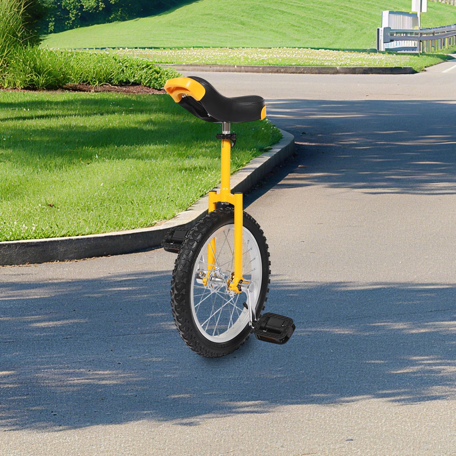 16-Inch Adjustable Unicycle - Lightweight Fitness Balance Trainer, 110Lbs Load