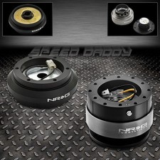Nrg Steering Wheel Short Hubgen 2.0 Black Quick Release For 88-91 Civicintegra