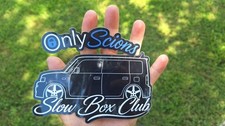 1 Scion Xb Toyota Bb Slow Box Club Only Scion Sticker Decal Vinyl 6x4.5 Gloss