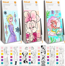 Paint with Water Coloring Books for Kids - 3 Pack, Pocket Mess Free Watercolor P