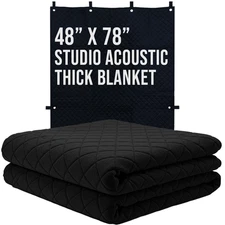 Pro Studio Sound Dampening Blanket 48" x 78" Thick Acoustic Sound Treatment