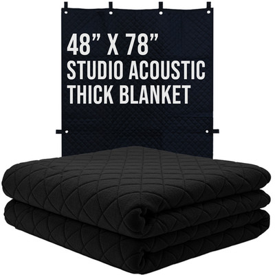 Pro Studio Sound Dampening Blanket 48'' x 78'' Thick Acoustic Sound Treatment