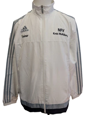 Veste Adidas Trainer Blanche Taille XL (Coupe large - Mesures réelles) - Photo 1/4