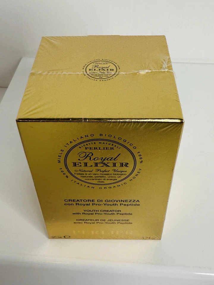 NIB Perlier Royal Elixir Youth Creator w/Royal Pro-Youth Peptide  HUGE 3.2 fl oz - Image 2 of 4