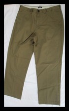 Lands End Traditional Fit Chino Pants Mens Size 40x28.5 Beige Expandable Waist