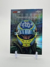 2025 Topps Chrome Formula 1 F1 Fernando Alonso Helmet Collection Refractor #HC-6