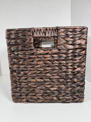 Multipurpose Collapsible Hyacinth Storage Basket, New, Open Box