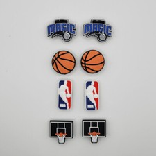 NBA Orlando Magic&nbsp;Basketball Team For Crocs Shoe Charms - 8 Pieces