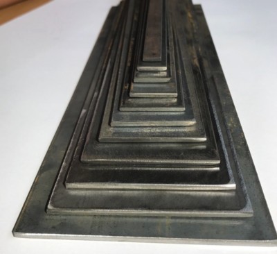 5 mm Weichstahl FLACHE STANGE 13,20,30,40,50 & 100 mm breite Schritte