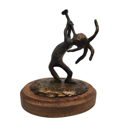 Vintage 2003 Signed Bronze Kokopelli Sculpture Figurine Art Statue 2/200 - Picture 2 of 10