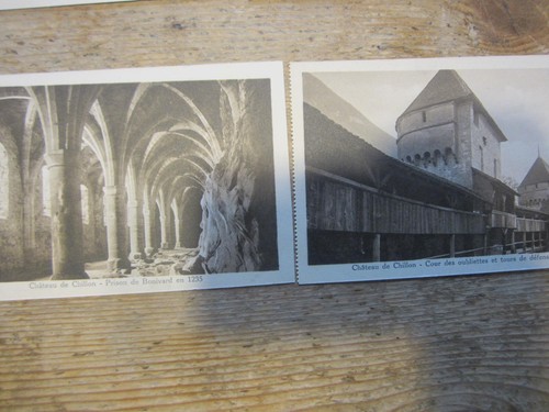 LOT OF 9 ANTIQUE UNPOSTED POSTCARD SWITZERLAND CHATEAU DE CHILLON - Picture 4 of 8