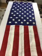 American Flag Sewn Stars Stripes Made in USA By Valley Forge Flags 9-1/2 Feet