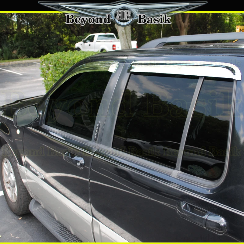 Ford Explorer 2002-2007 2008 2009 2010 cromo puerta ventilación viseras ventana protector de lluvia Foto 4 de 4