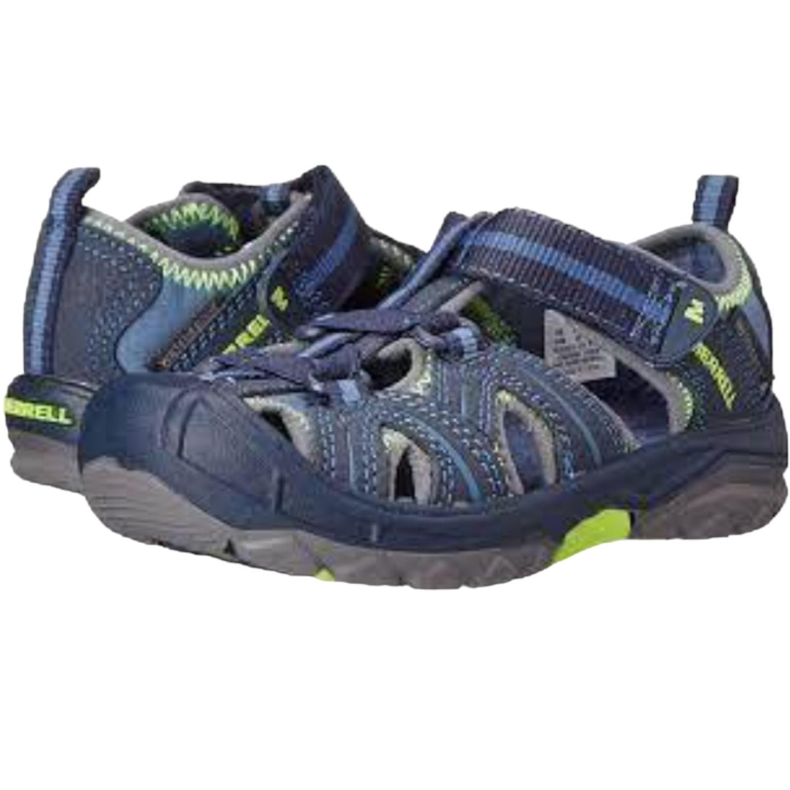 Merrell Kids Hydro H2O sandali da escursionista blu lime taglia 3 bambini grandi
