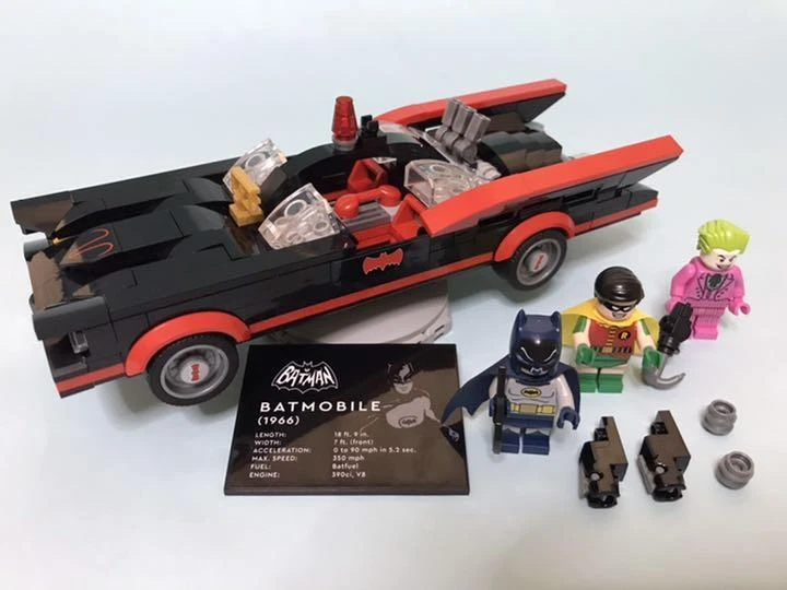 Official Lego Batman The Batmobile - Assembled and functioning car