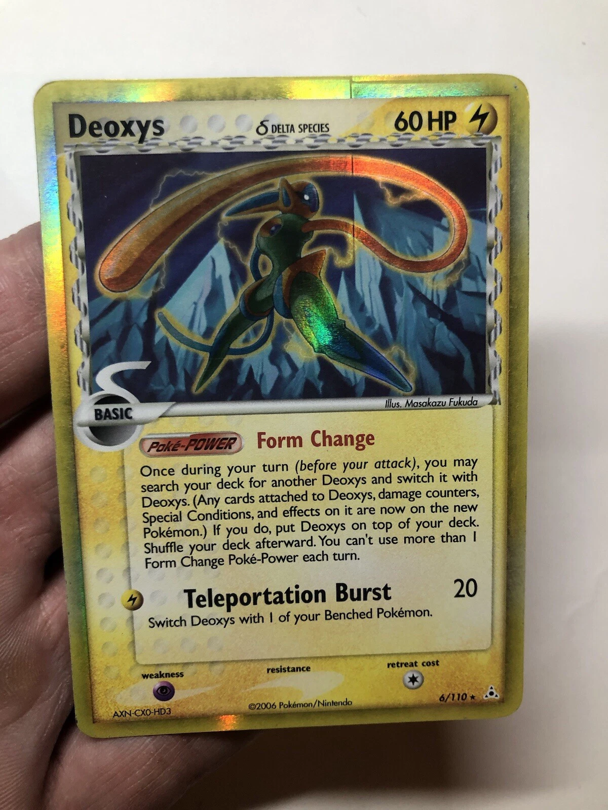 Deoxys 6/110 Values - MAVIN Deoxys 6/110 Values - MAVIN