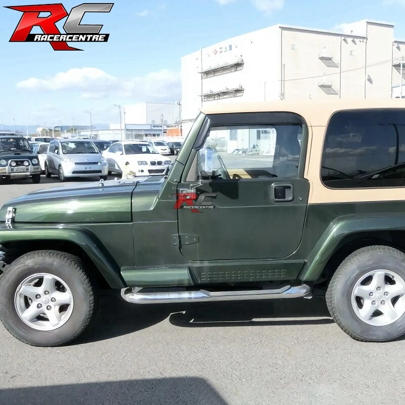 For 97-06 Jeep Wrangler TJ Window Visor Vent Rain Guards Sun Shade Deflectors Foto 2 de 4