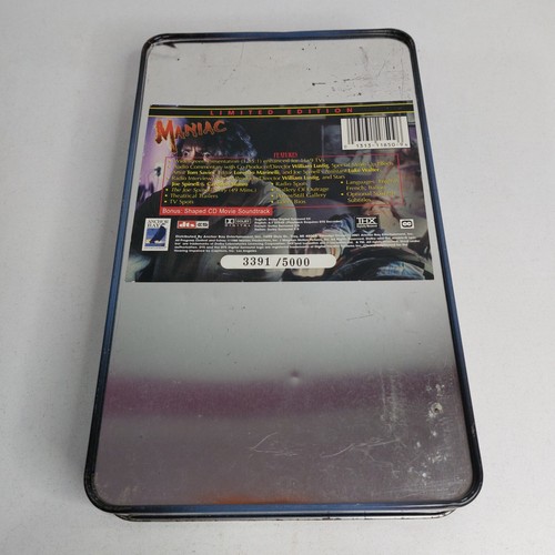 MANIAC (1980) Limited Edition Anchor Bay Tin Case CD/DVD #3391 of 5000 - Picture 6 of 11
