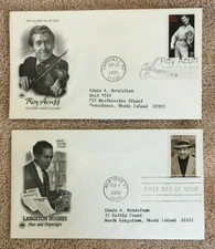 ((2)) First Day of Issue ~ Mixed ~ Hughes & Acuff ~ 2002 & 03  Estate Find # 537