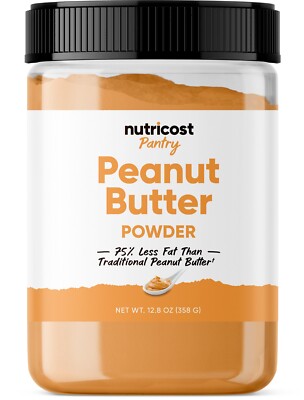Nutricost Peanut Butter Powder - No Sugar Added (12.6 oz) Non-GMO