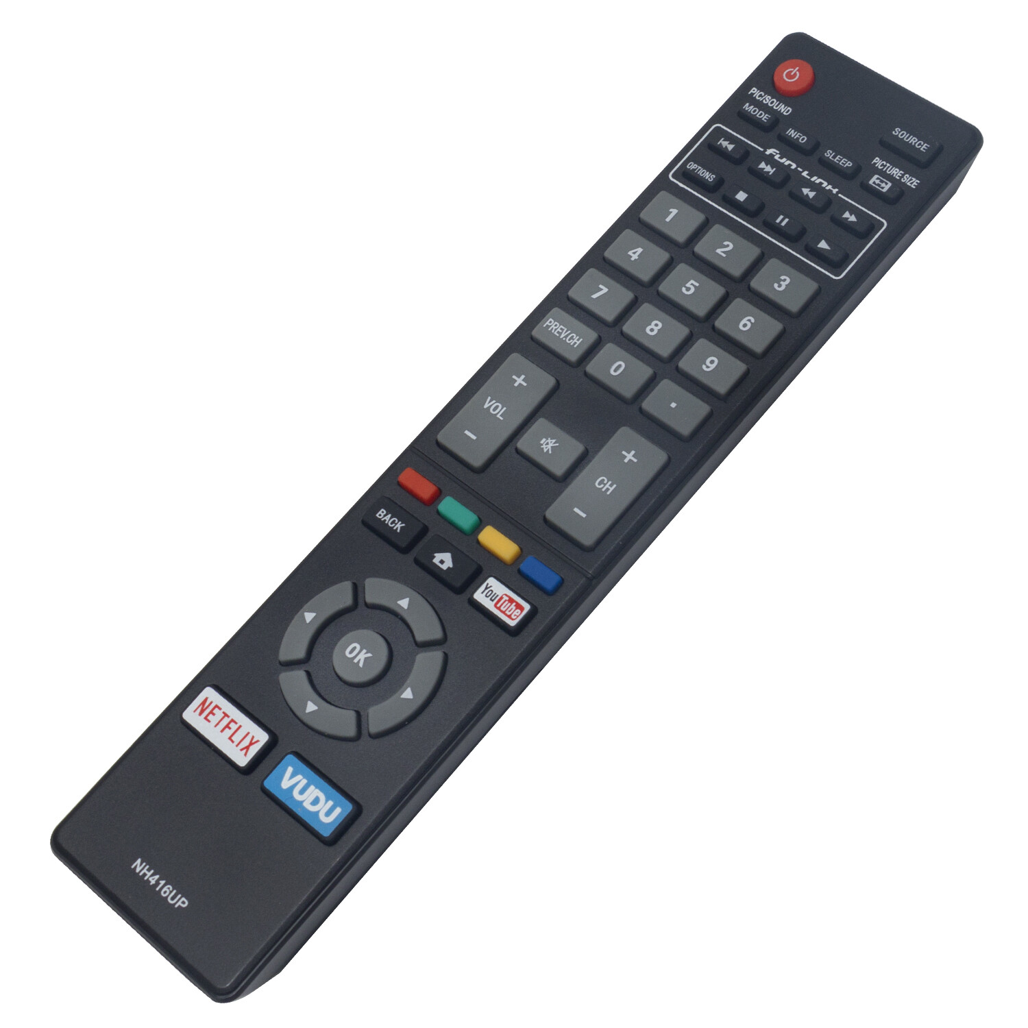 Replaced Remote NH416UP for 40MV336X 32MV304X 50MV336X 32MV306X Magnavox smartTV