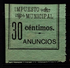 Spain Madrid 1899 30c Local Mint NH - S35694