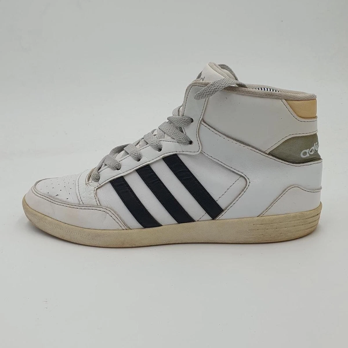 ADIDAS HOOPS 2.0 HIGH TRAINER WHITE BLACK UK6.5 MADE IN CHINA 2014