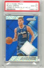2014 Panini Prizm Blake Griffin Jerseys Blue Mojo PSA 10