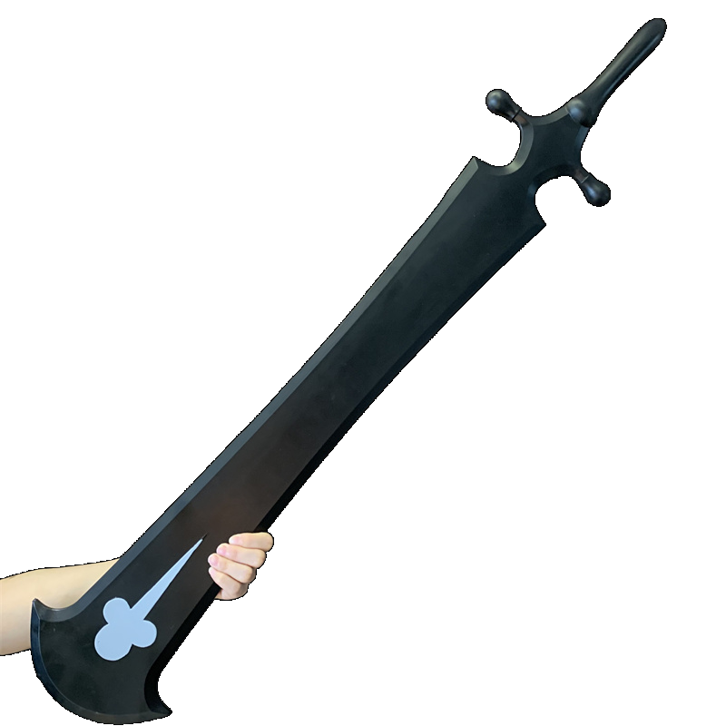 Damdos Spada Magica Distruttore Nera Asta Da 100 Cm In Schiuma PU - Arma Cosplay Per Halloween, Feste A Tema E Regali Compleanno