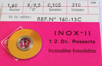 Ressort Barillet Pour Montre - 1.50 X 9.5/10 X 0.11 X 310 - Neuf Sans étiquette, Générique