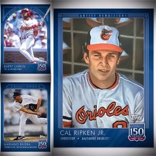 🛑👀 Topps 150 Years Of Baseball #85-#87. Larkin, Rivera, & Ripken 🔥