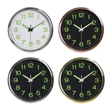 Wall Clock 12' inch Large Quartz Silent Luminous Glow In the Dark Indoor Home