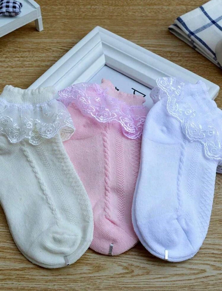 Calcetines para niñas con encaje princesa Calcetines Para Ninas Con Encaje De Princesa. Foto 4 de 4