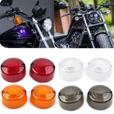 Turn Signal Light Lens Cover For Harley Dyna Wide Super Glide Softail FXSTC FXST