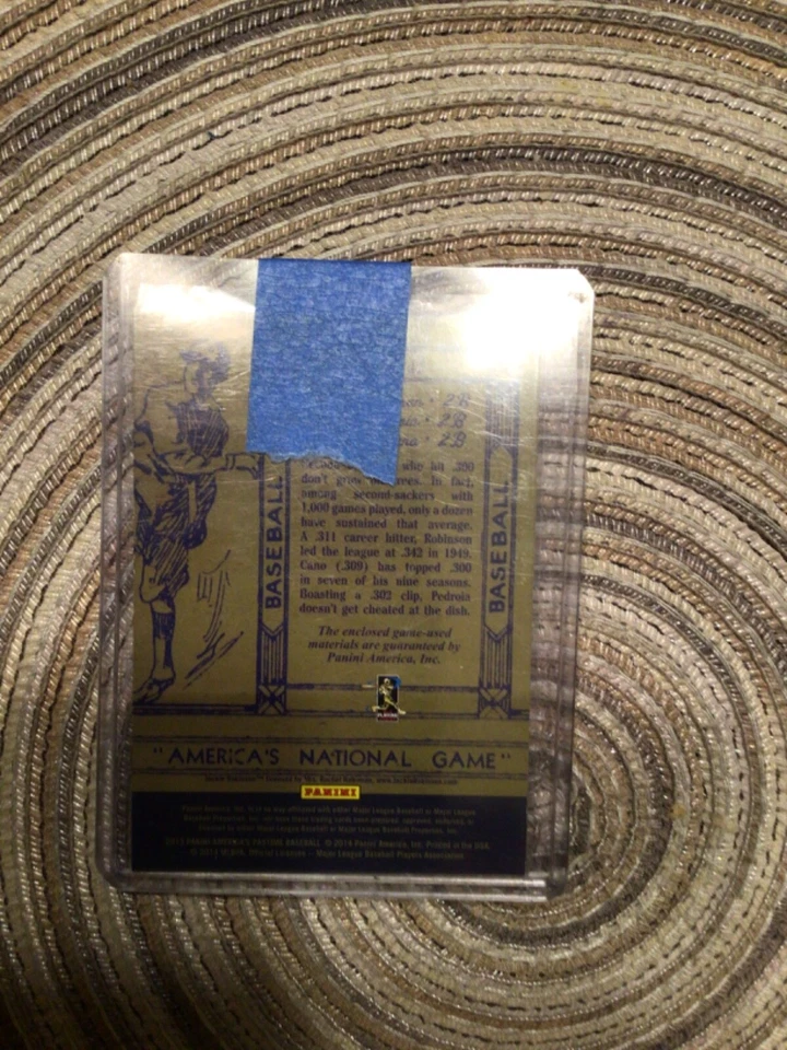 杰基·罗宾逊·达斯汀·佩德里亚·罗宾逊独木舟比赛用球棒球衣卡 #d5/25   — 第 2/2 张图片