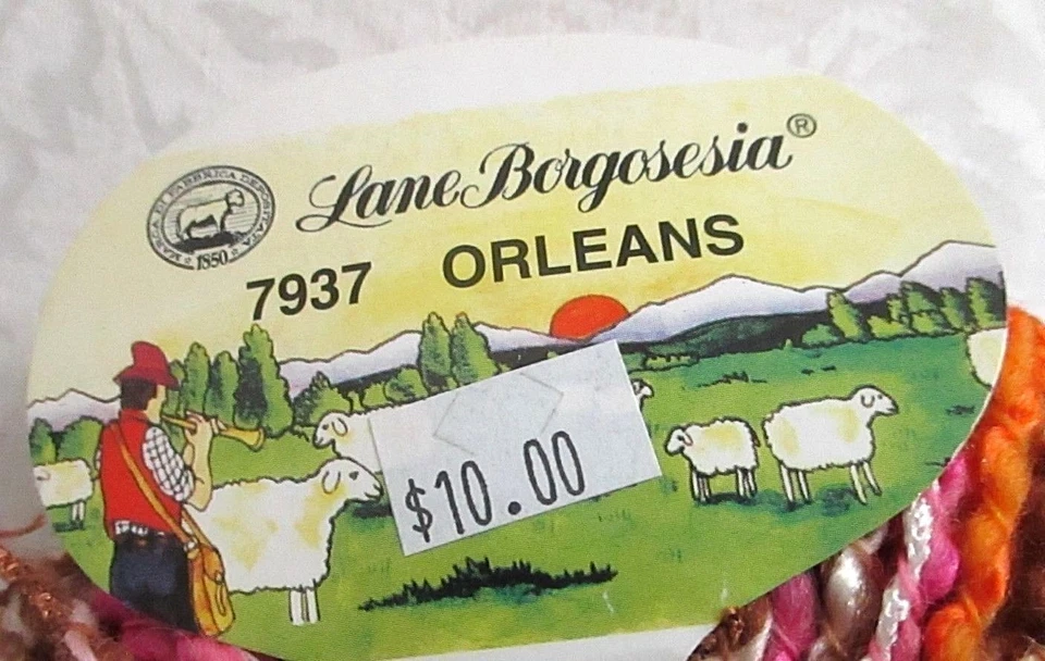 NEW~Lane Borgosesia 7937 ORLEANS #1636~ Multi Fuchsia, Brown Orange~Boucle' Yarn - Image 4 of 4