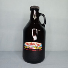 Oktoberfest Growler Brew Beer Bottle Florida Okeechobee 32 fl oz USA Made