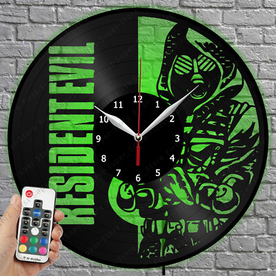 LED Clock Resident Vinyl Record Wall Clock Led Light Wall Clock 1293