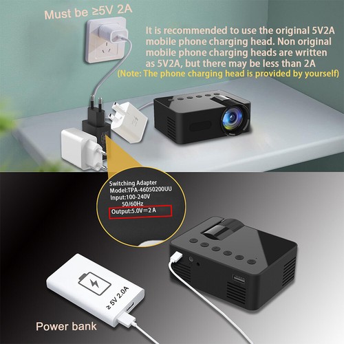 Mini Projector Portable 4K HD WiFi Wireless for iPhone Android Smartphone Movie - Picture 6 of 13