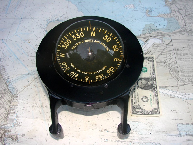 Wilfrid O. White and Sons LG CONSTELLATION YACHT COMPASS-24 Photos-RARE CONFIG
