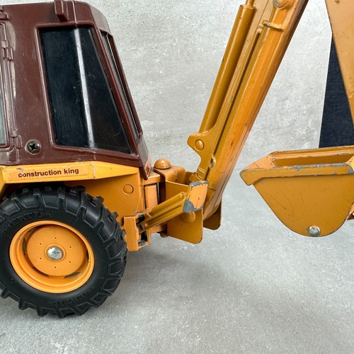 Vintage ERTL 1:16 Scale Case 580E Diecast Toy King Loader Backhoe 1980s Metal - Picture 9 of 24