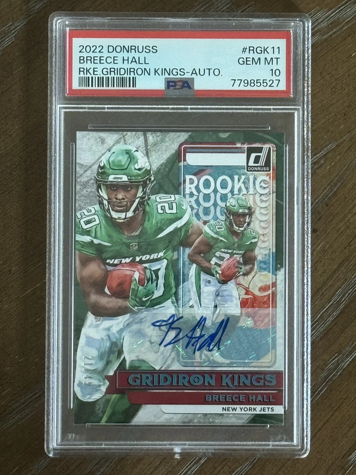 Breece Hall Panini Donruss Rookie Gridiron Kings #RGK11 Autograph