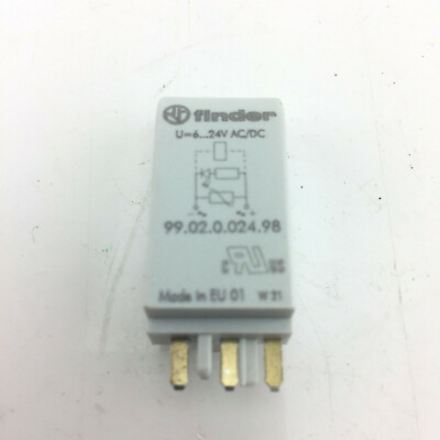 FINDER 99.02.0.024.98 24V AC/DC Interface Relay Module, Plug In