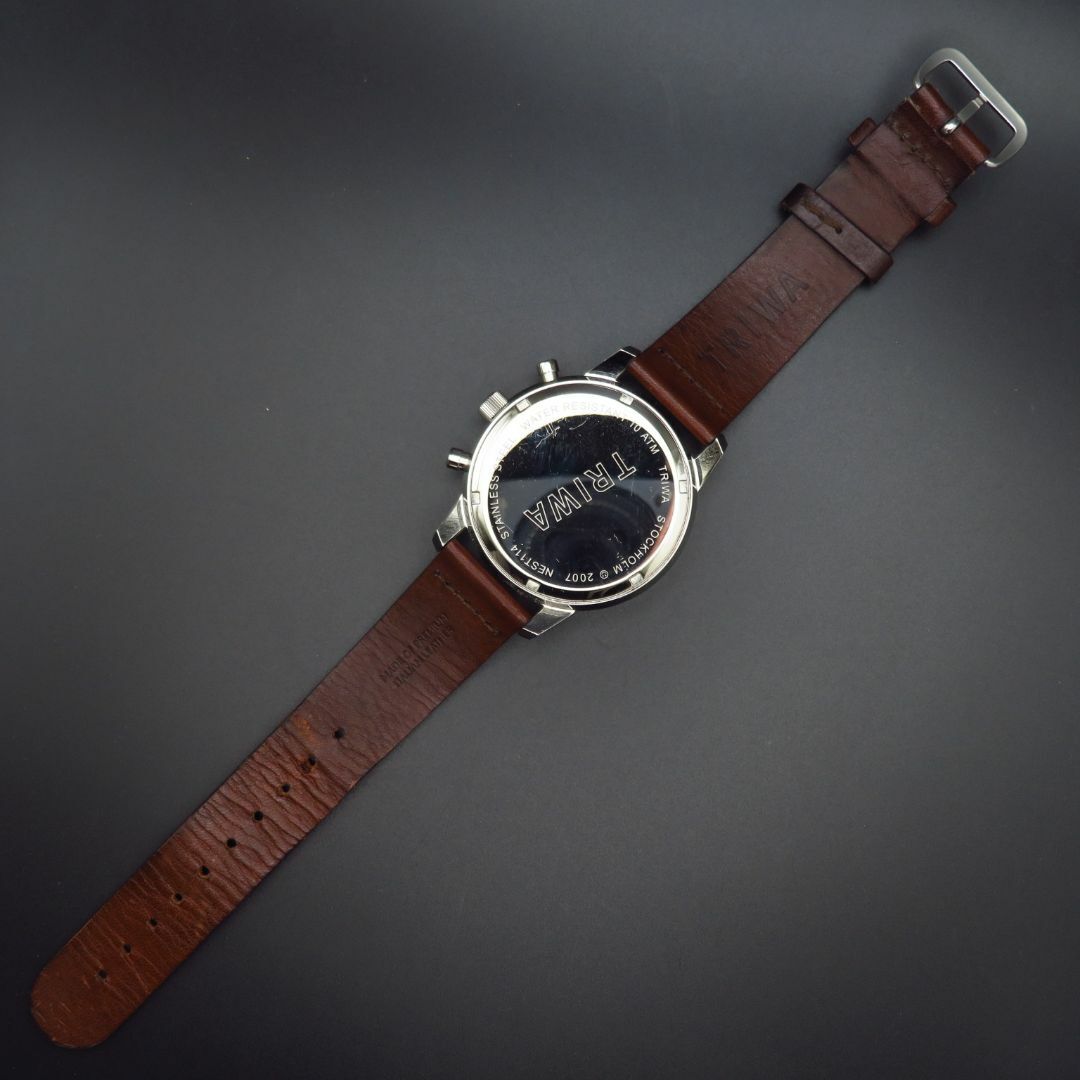 TRIWA NEVIL NEST114 Chronograph Men's Watch Smokey Working