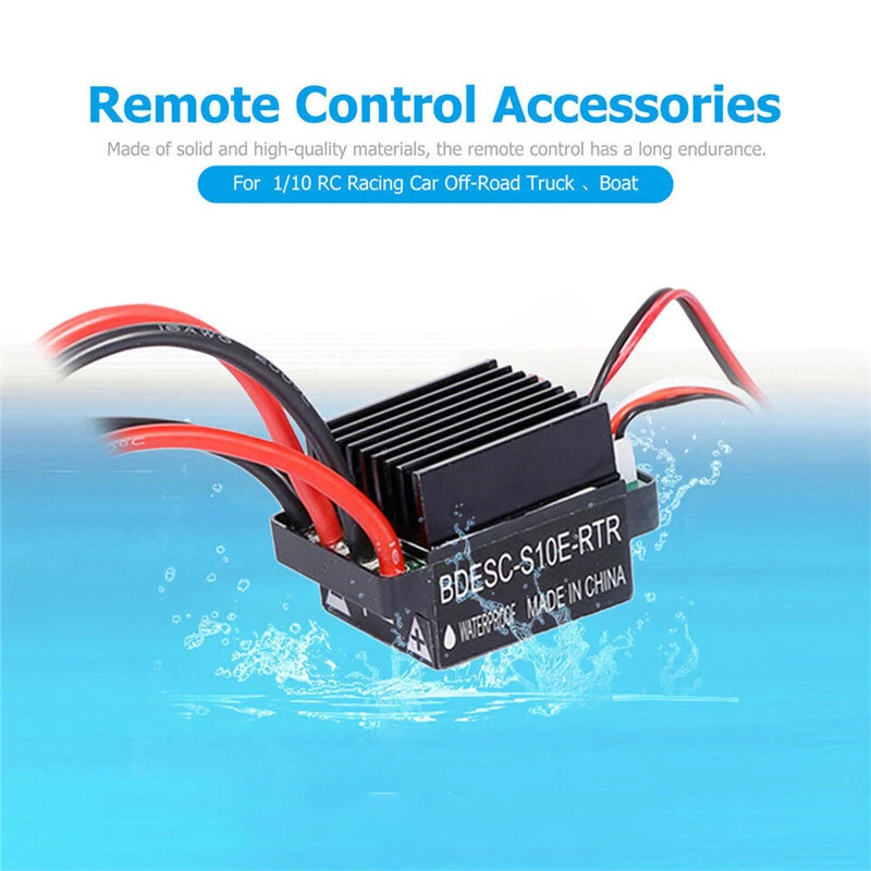 Waterproof Brushed ESC Electronic Speed Controller 320A For RC Car Boat Motor - Image 4 of 4