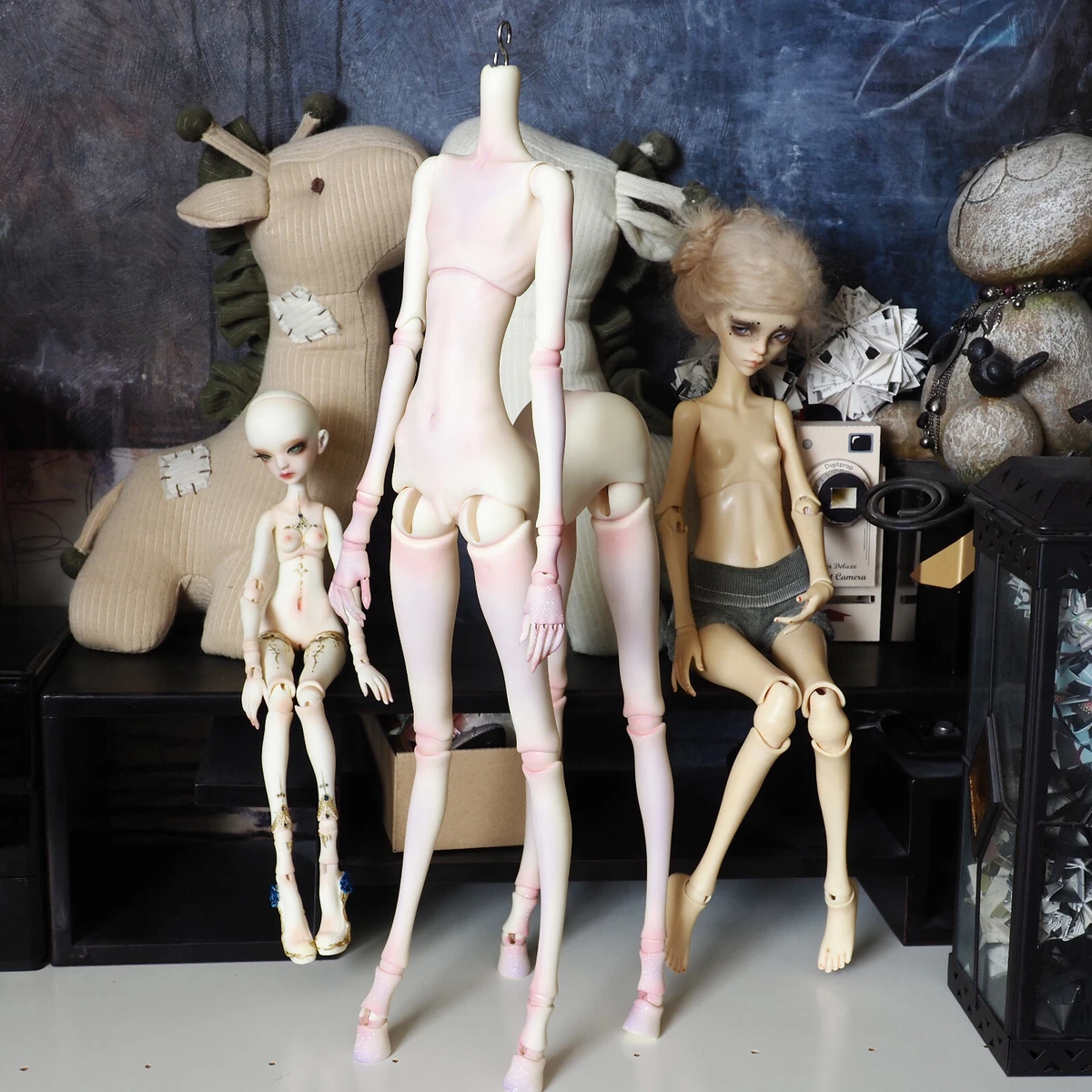Doll Chateau alan elf anthro body with fullset outfit BJD Slim MSD legit