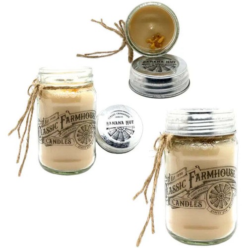 Banana Nut 14 oz Mason Jar Candle - Picture 1 of 1