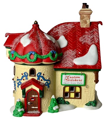 Vintage 1998 Department 56 Custom Stitchers Elf Land North Pole Series With Box