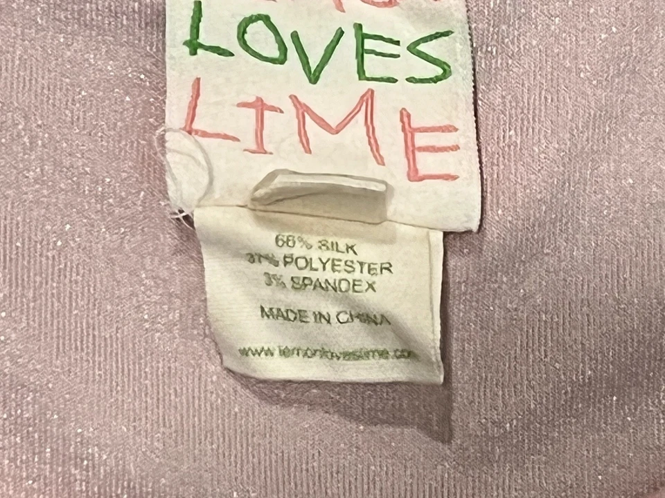 Vestido de vacaciones LEMON LOVES LIME rosa seda pan de jengibre Navidad tul niñas talla 8 Foto 4 de 4