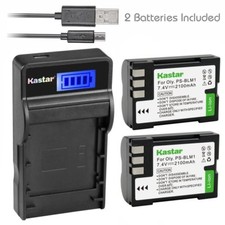 PS-BLM1 Battery Slim LCD Charger for Olympus EVOLT E-500, EVOLT E-510, C-5060